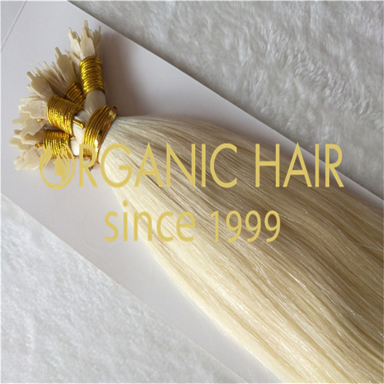 Wholesale blonded flat tip hair extensions,1g/strands,100g/package A31